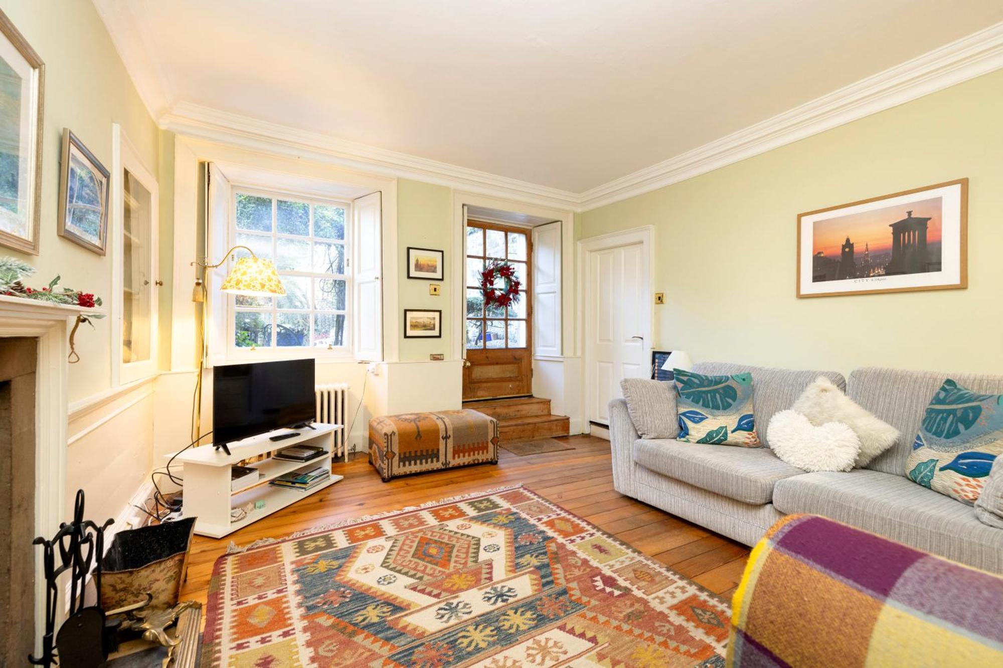 Joivy Beautiful Apartment, Private Garden, Calton Hill Edinburg Exteriör bild